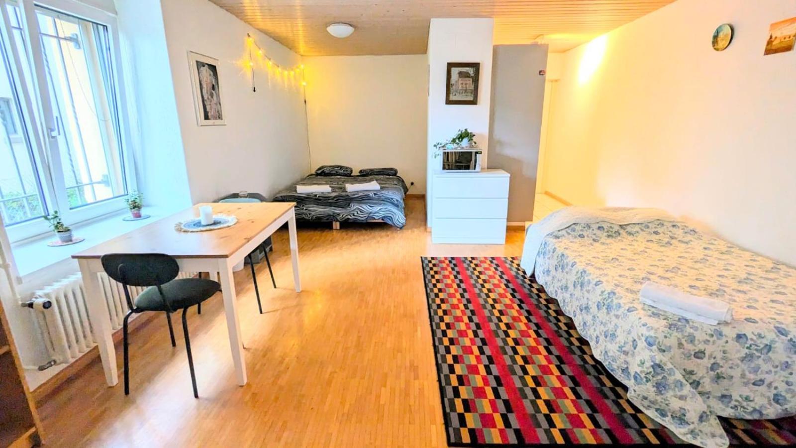 Ferienwohnung Urban Retreat - Cozy Studio With Private Patio Zürich Exterior foto